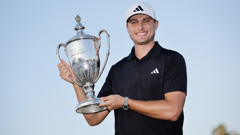 Premiere: "Generationstalent" Aberg mit erstem <a href='/de/daten/news/pga-tour/' class='tag'>PGA-Tour</a>-Sieg