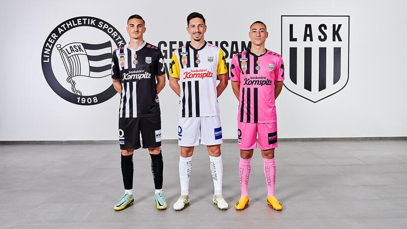 LASK präsentiert neue Trikots für 2023/24 - die Bilder