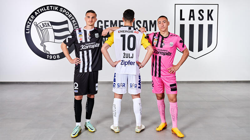 LASK präsentiert neue Trikots für 2023/24 - die Bilder