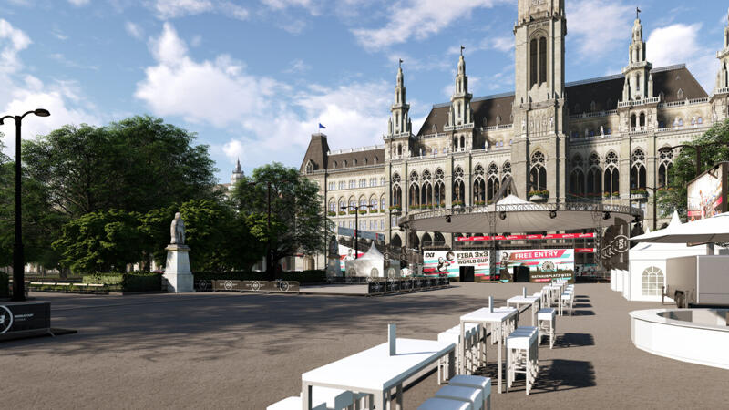 In 75 Tagen! <a href='/de/daten/news/basketball/3x3/' class='tag'>3x3</a>-WM 2023 steigt auf Wiener Rathausplatz