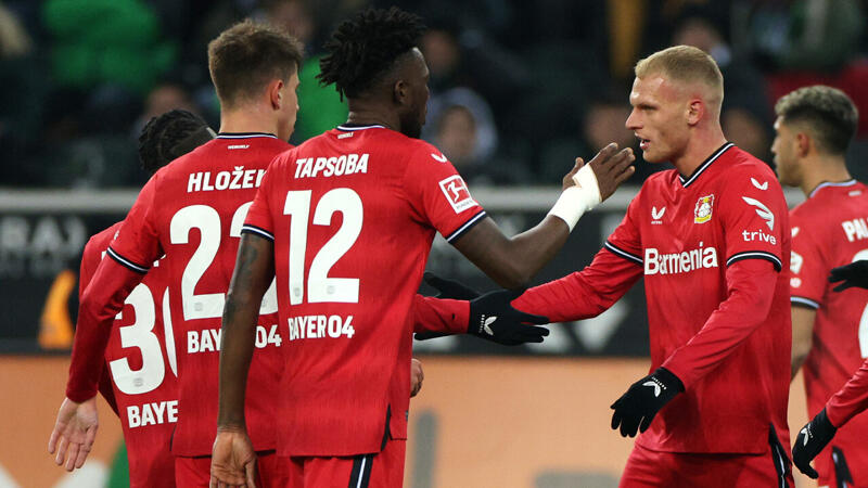 Leverkusen gerät bei Lainers Gladbachern spät in Bedrängnis