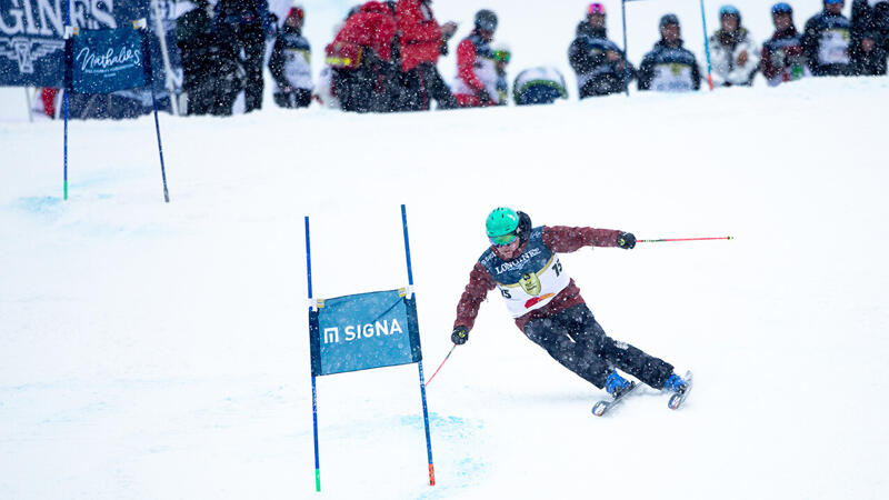Kitzbühel 2023:die Bilder vom Charity Race auf Streif-Zielhang