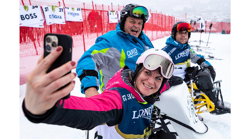 Kitzbühel 2023:die Bilder vom Charity Race auf Streif-Zielhang