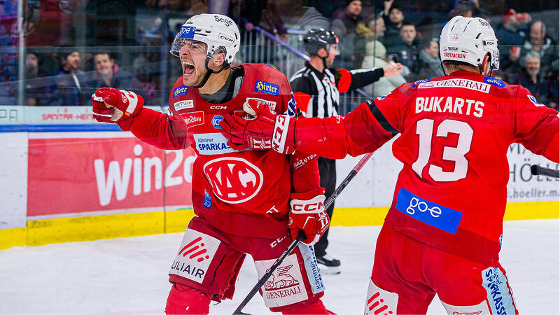 Negativserie des <a href='/de/daten/news/eishockey/kac/' class='tag'>KAC</a> findet in Vorarlberg ein Ende