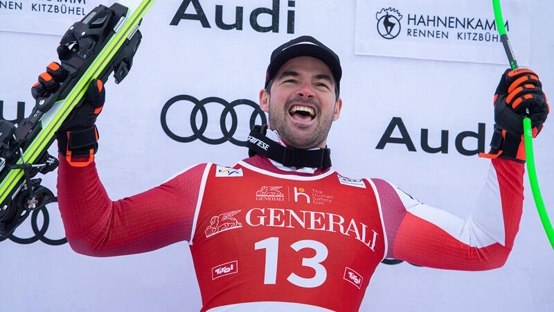 Kitz-Sieger Kriechmayr: "Nicht perfekt, aber 100% Risiko"