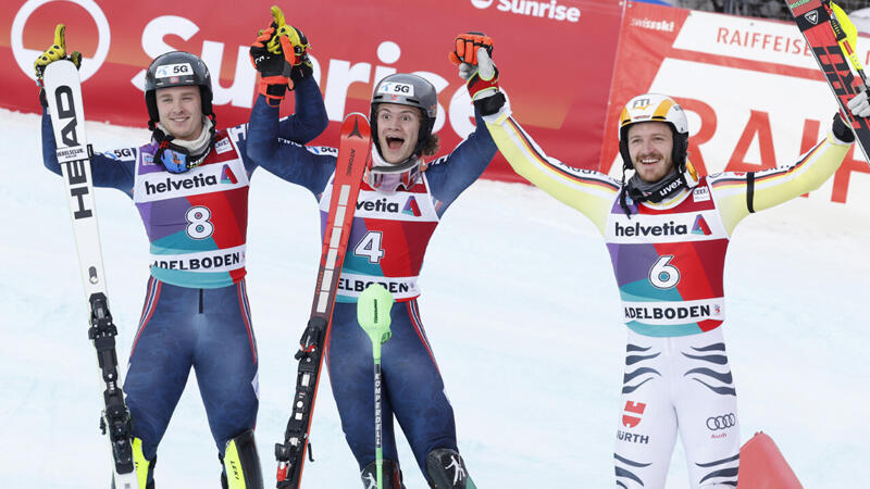 Auch ohne Kristoffersen: <a href='/de/daten/news/norwegen/' class='tag'>Norwegen</a> mit Adelboden-Doppelsieg