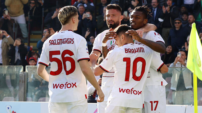 Früher Doppelschlag sichert Milan-Sieg gegen Salernitana