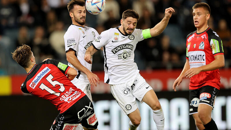 Sturm Graz zwingt <a href='/de/daten/news/fussball/sv-ried/' class='tag'>SV Ried</a> zuhause in die Knie