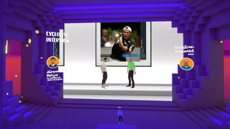 Jürgen Melzer bei Erste Bank Open im Metaverse