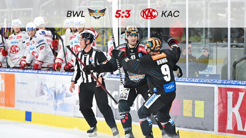 ICE: Linz jubelt gegen den <a href='/de/daten/news/eishockey/kac/' class='tag'>KAC</a> über den 5. Sieg in Serie