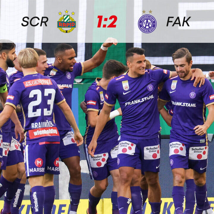 Derbysieg! Austria überflügelt Rapid