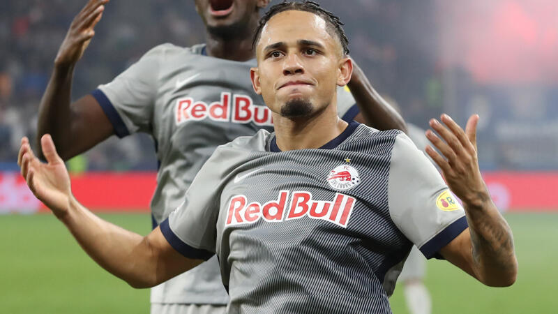 Salzburg-Matchwinner Okafor feiert CL-Tor mit Twitch-Stream