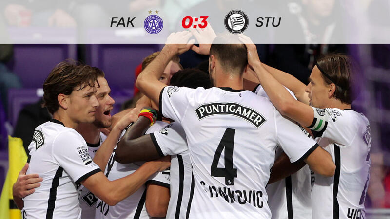 Sturm Graz gewinnt Schlager gegen Wiener Austria