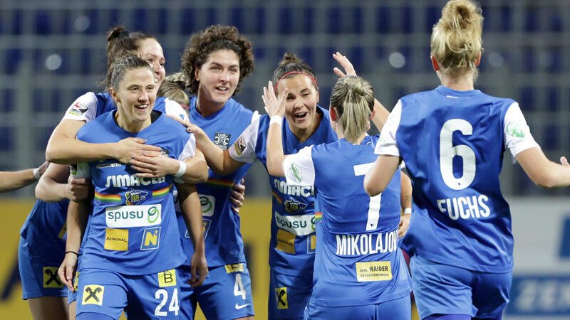 SKN-Frauen bleiben mit Kantersieg in Linz makellos 