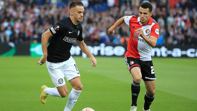 Sturm Graz geht bei Feyenoord mit 0:6 unter