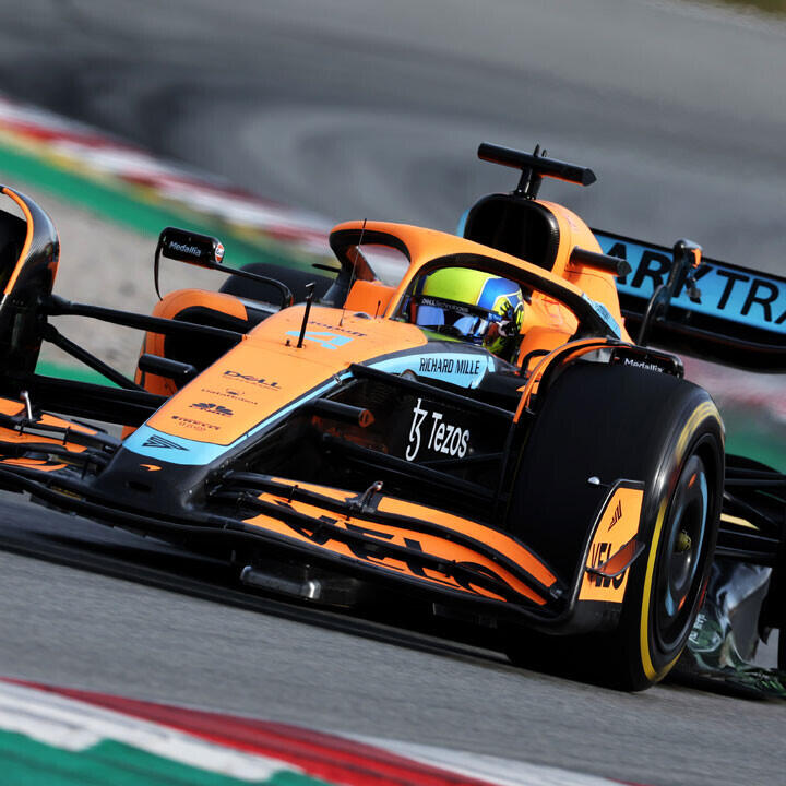 Formel-1-Test: Norris vorn, Ferrari stark