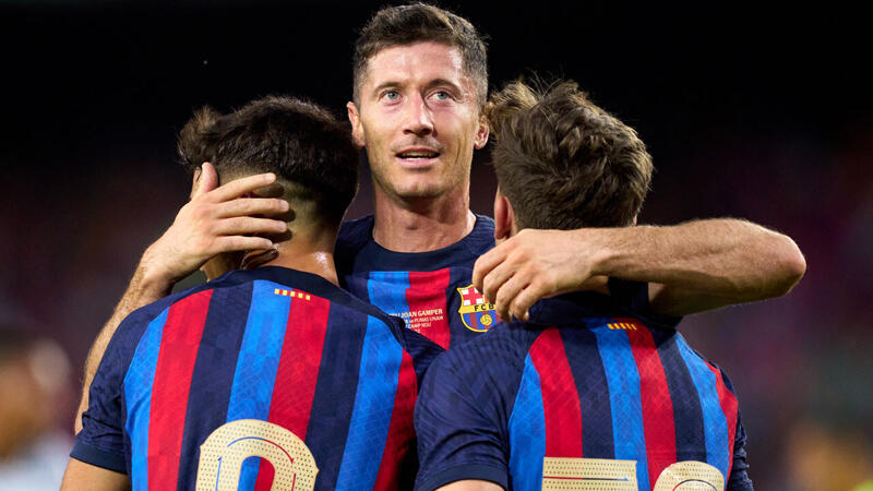 Erstes Lewandowski-Tor für Barcelona