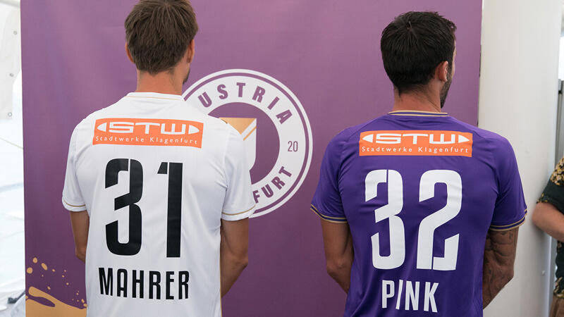 Die Trikots des SK Austria Klagenfurt 2022/23: