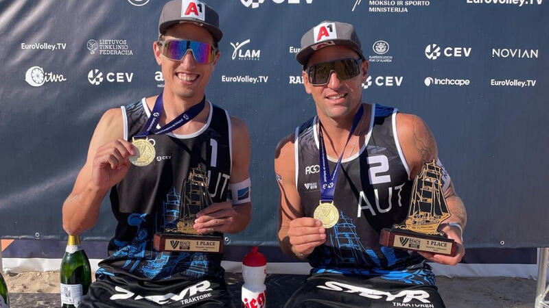 Premierensieg für ÖVV-Duo auf der <a href='/de/daten/news/world-tour/' class='tag'>World Tour</a>