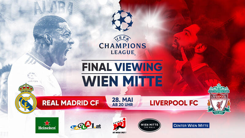 CL-Finale: Public Viewing vor WIEN MITTE The Mall
