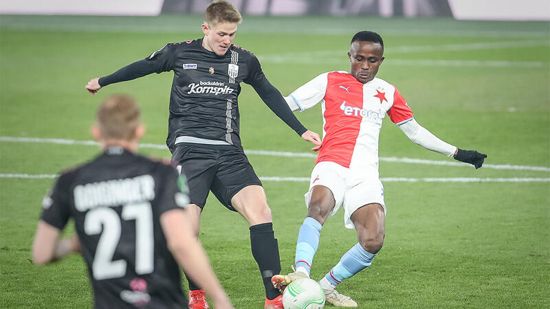Klare <a href='/de/daten/news/fussball/lask/' class='tag'>LASK</a>-Niederlage bei Slavia Prag