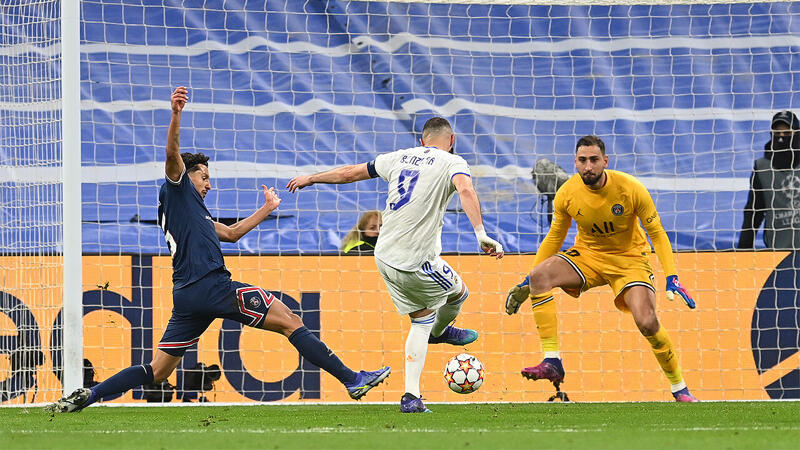 Benzema schießt <a href='/de/daten/news/fussball/paris-saint-germain/' class='tag'>Paris Saint-Germain</a> aus der CL