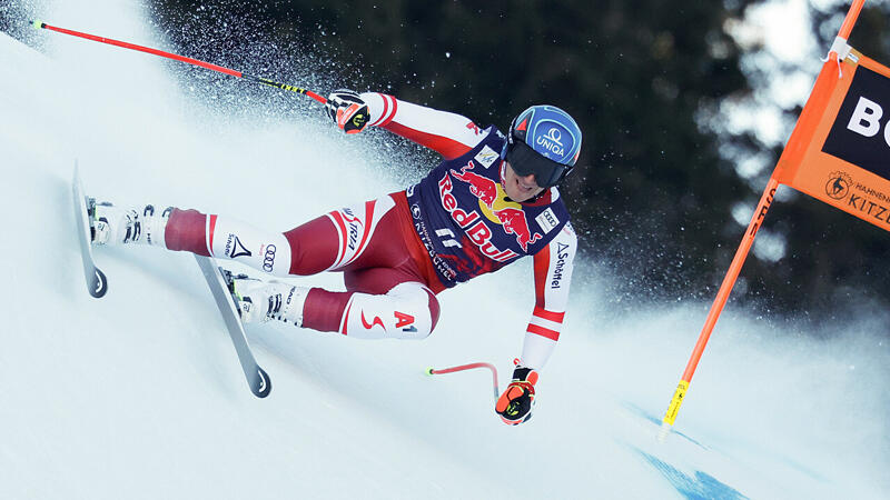 <a href='/de/daten/news/ski-alpin/matthias-mayer/' class='tag'>Matthias Mayer</a> im 1. Kitzbühel-Training Zweiter