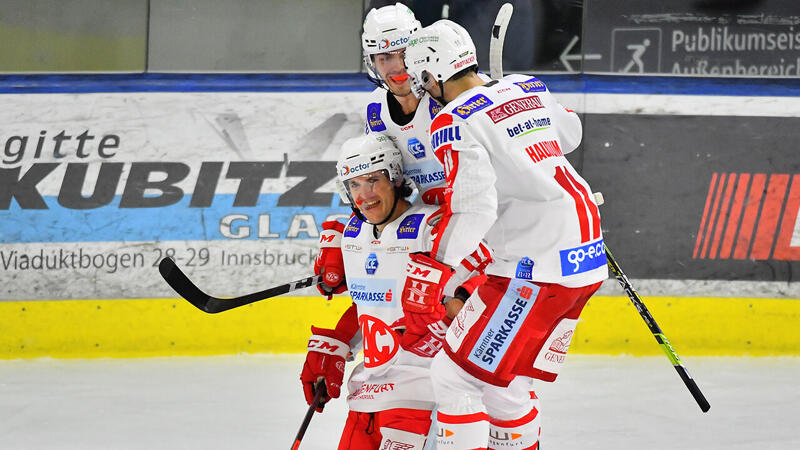 Highlights: Souveräner <a href='/de/daten/news/eishockey/kac/' class='tag'>KAC</a>-Sieg in Innsbruck