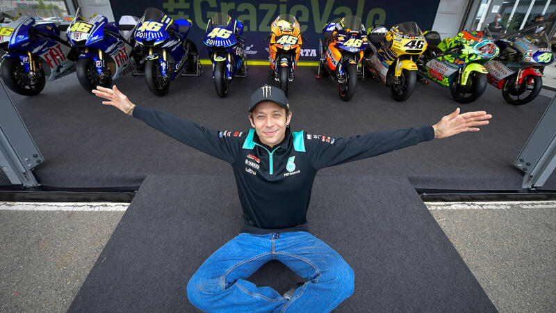 Die schönsten Bilder von Valentino Rossis Abschied in Valencia