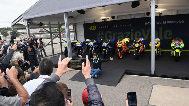 Die schönsten Bilder von Valentino Rossis Abschied in Valencia