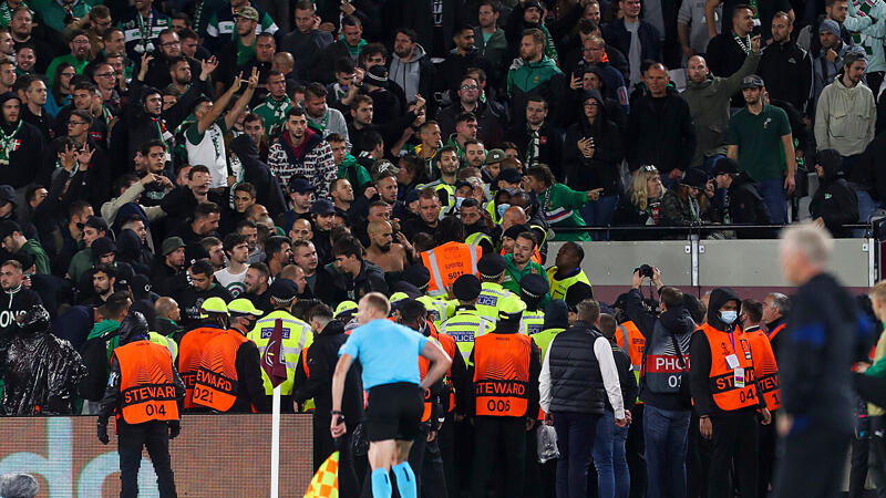 Fan-Tumulte: Hartes UEFA-Urteil gegen Rapid