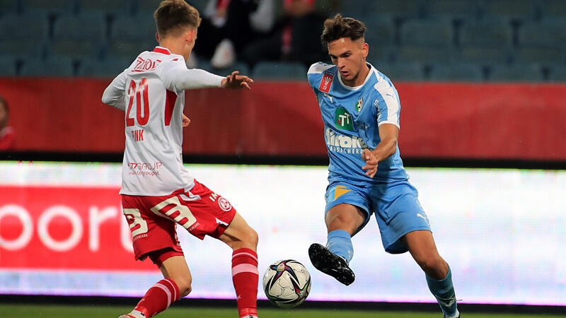 ÖFB-Cup: <a href='/de/daten/news/fussball/wsg-tirol/' class='tag'>WSG Tirol</a> überspringt Hürde <a href='/de/daten/news/fussball/gak/' class='tag'>GAK</a>