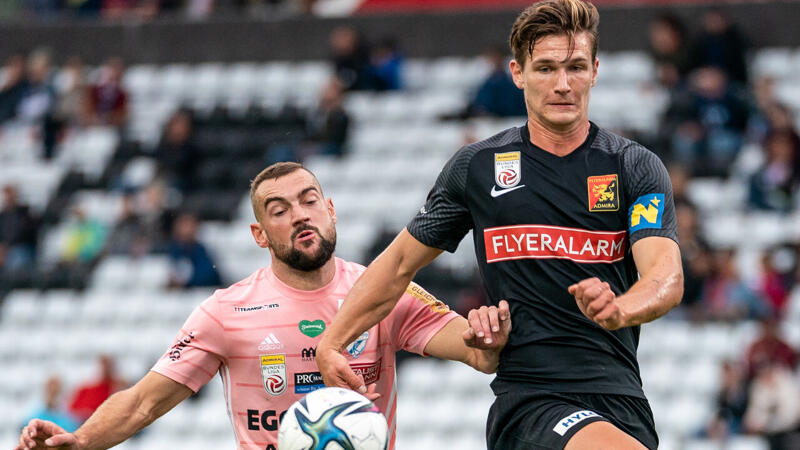 Admira und Hartberg teilen sich die Punkte