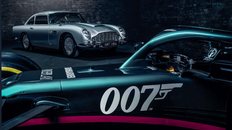 Vettel fährt in Monza im "007"-Style