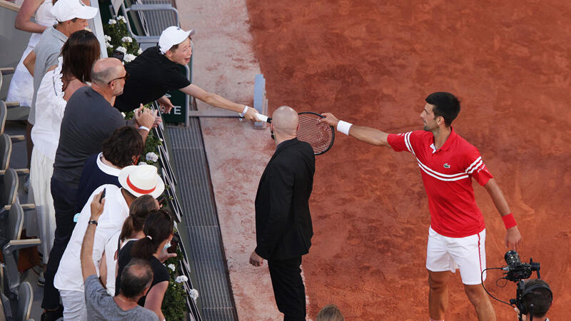 Djokovic mit Geste für Fan: "Hat mich gecoacht"