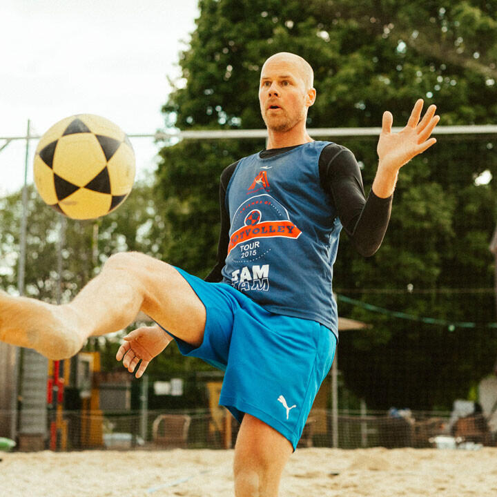 Johnny Ertls Footvolley-Leidenschaft