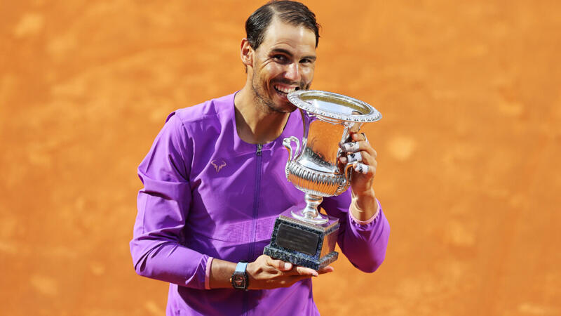 <a href='/de/daten/news/tennis/rafael-nadal/' class='tag'>Rafael Nadal</a> holt seinen zehnten Titel in Rom