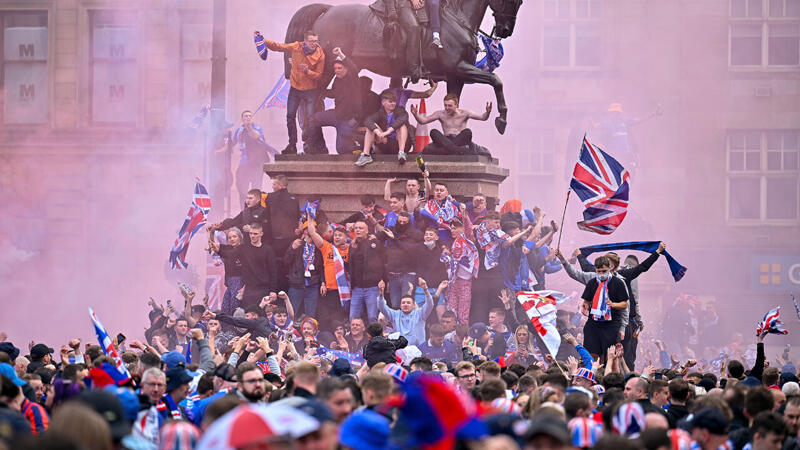 Ausschreitungen bei Rangers-Meisterfeier