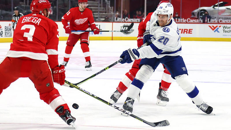 Blitz-Tor bei Lightning-Sieg gegen Red Wings