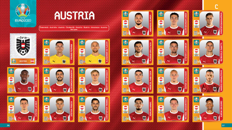Panini-Album: Diese ÖFB-Stars fehlen