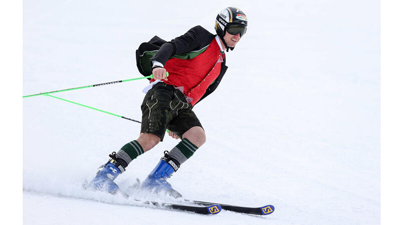 Hannes Reichelt: Abschiedsfahrt in der Lederhose - die Bilder