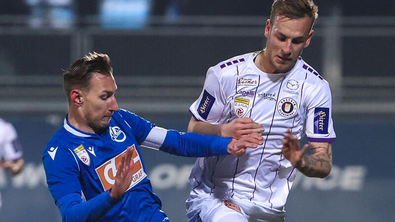 Horn und Klagenfurt teilen die Punkte