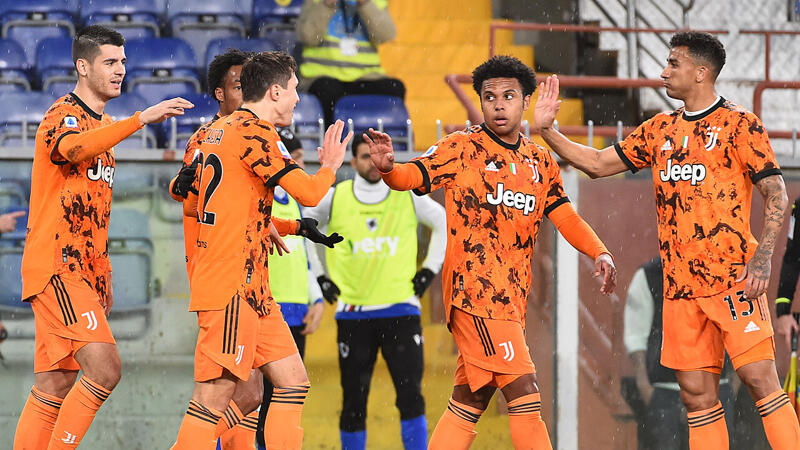 Juventus jubelt gegen Sampdoria