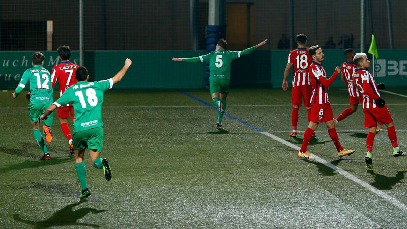 Atletico blamiert sich gegen Drittligisten