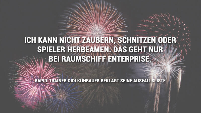 Diashow: Die besten Sprüche des Sport-Jahres 2020