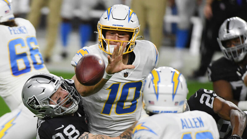 <a href='/de/daten/news/american-football/nfl/' class='tag'>NFL</a>: Chargers gewinnen Overtime-Krimi in Vegas