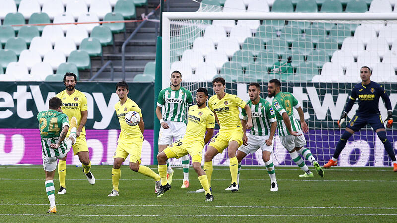 Villarreal kommt bei Betis Sevilla erneut zu Remis