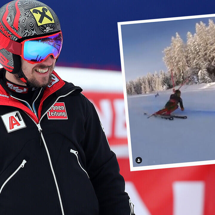 Marcel Hirscher überrascht mit Stangen-Training