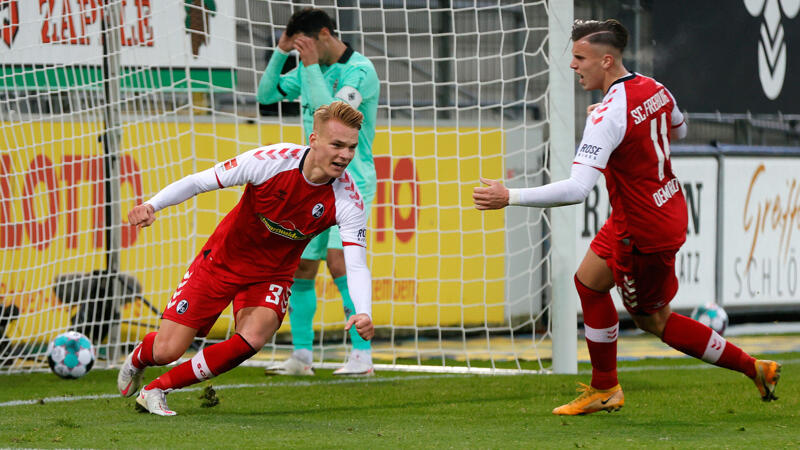 Lienhart-Tor bei Freiburg-Remis gegen Gladbach