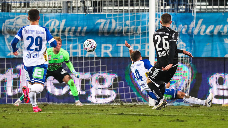 <a href='/de/daten/news/fussball/lask/' class='tag'>LASK</a> lässt gegen Hartberg Punkte liegen